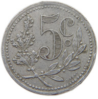 ALGERIA 5 CENTIMES 1919  #t130 0405 - Algérie