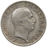 ALBANIA FRANG 1935 ZOG I. #t004 0113 - Albanien
