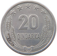 ALBANIA 20 QINDARKA 1964  #a051 0723 - Albanie