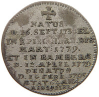 BAMBERG BISTUM 3 KREUZER 1795 Franz Ludwig #t102 0201 - Autres & Non Classés