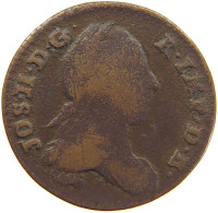 AUSTRIAN NETHERLANDS LIARD 1789 JOSEPH II. (1765-1790) #c050 0169 - 1714-1794 Pays-Bas Autrichiens  