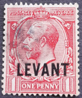 Levant Britannique 1913 George V Timbre De Grande Bretagne Great Britain Surchargé Overprinted LEVANT Yvert 42 O Used - Levant Britannique