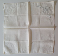 Ancien Mouchoir Avec Broderies - Handkerchiefs