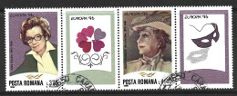 Romania 1996. Scott #4103a (U) Europa, Famous Women  *Complete Set* - Oblitérés