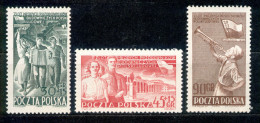 Polska Polen 1952, Michel-Nr. 757 - 759 ** - Neufs