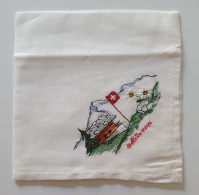 Ancien Mouchoir Brodé Mürren Suisse - Handkerchiefs