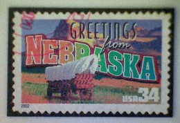 United States, Scott #3587, Used(o), 2002, Greetings From America: Nebraska,34¢ - Gebruikt