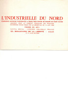 Buvard L'Industrielle Du Nord - Banque & Assurance