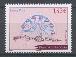 ANDORRE 2022 N° 878 ** Neuf MNH Superbe Grande Roue Et Village Patrimoine Architectural Luna Parc - Ungebraucht