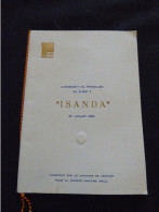 MENU - LANCEMENT DU PETROLIER DE 31.500 T  "ISANDA"  - 30 JUILLET 1954 AU CASINO DE LA BAULE - CHANTIER DE PENHOET - Menükarten