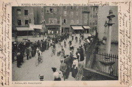 CP-EUROPE-France - 42 LOIRE - BOURG-ARGENTAL, Place D'Armeville, Départ D'un Rallye Super Cycliste - Bourg Argental