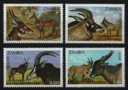 Sambia 1992 - Mi-Nr. 603-606 ** - MNH - Wildtiere / Wild Animals - Zambia (1965-...)