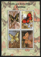 Sambia 1997 - Mi-Nr. 709-712 ** - MNH - KLB - Schmetterlinge / Butterflies - Zambia (1965-...)