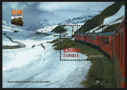 Sambia 2005 - Mi-Nr. Block 119 ** - MNH - Eisenbahn / Trains - Zambia (1965-...)