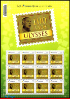 Ref. BR-V2016-29FO BRAZIL 2016 - ULYSSES GUIMARAES, 100YEARS, POLITICIAN,SHEET PERSONALIZED MNH, FAMOUS PEOPLE 12V - Personalisiert