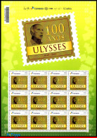 Ref. BR-V2016-29FO BRAZIL 2016 - ULYSSES GUIMARAES, 100YEARS, POLITICIAN,SHEET PERSONALIZED MNH, FAMOUS PEOPLE 12V - Gepersonaliseerde Postzegels