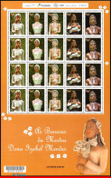 Ref. BR-V2016-17FO BRAZIL 2016 - MASTER DAME IZABEL MENDES, DOLLS MAKER, SHEET MNH, FAMOUS PEOPLE 20V - Blocks & Kleinbögen