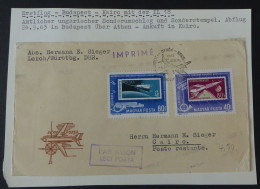 Ungarn Luftpost Air Letter 1963  EF Budapest - Kairo  #cover5654 - Cartas & Documentos