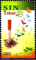 Ref. MX-2787 MEXICO 2012 - WORLD DAY AGAINSTTOBACCO, BUTTERFLIES, MNH, HEALTH 1V Sc# 2787 - Tabak