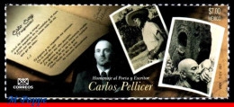 Ref. MX-V2022-01 MEXICO 2022 - CARLOS PELLICER, POET,WRITER, PHOTOGRAPHY, ART, MNH, FAMOUS PEOPLE 1V - Fotografie