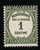 1935 Numeral Yvert Et Tellier AD-FR T16 Michel AD-FR P16 Stamp Number AD-FR J16 Stanley Gibbons AD-FR D82 X MH - Unused Stamps