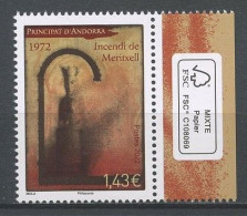 ANDORRE 2022 N° 880 ** Neuf MNH Superbe Incendie Du Sanctuaire De Meritxell Sculpture Notre Dame - Unused Stamps