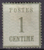 ALSACE-LORRAINE - 1 C. Neuf - Unused Stamps