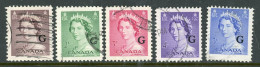 Canada USED 1953 Queen Elizabeth Ll Karsh Portrait Overprinted - Gebruikt