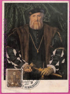 Ag3312 - GERMANY - POSTAL HISTORY - Maximum Card - Berlin - ART Holbein - 1950's - Cartas Máxima