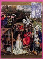Ag3313 - BELGIUM  - POSTAL HISTORY -  Maximum Card  - ART Religion - 1976 - 1971-1980