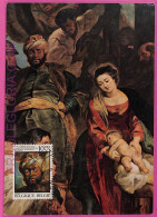 Ag3314 - BELGIUM  - POSTAL HISTORY -  Maximum Card  - ART Religion, Rubens - 1971-1980