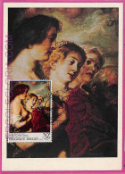 Ag3315 - BELGIUM  - POSTAL HISTORY -  Maximum Card  - ART Religion, Rubens -1977 - 1971-1980