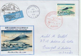 International Letter Writting Week 2023, LETTER Tokyo Sent To Andorra. (Observation Du Mont Fuji à Oshino Hakkai) - Lettres & Documents