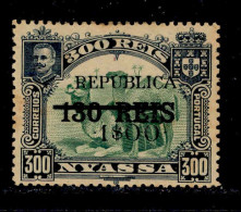 ! ! Nyassa - 1918 King Carlos Local Republica 1$00 - Af. 81 - MH - Nyassaland