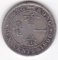 Hong Kong. 10 Cents 1900 H. Victoria, En Argent. KM# 6.3 - Hongkong