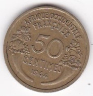 Afrique Occidentale Française. AOF. 50 Centimes 1944.. Bronze Aluminium. Lec# 1 - Frans-West-Afrika