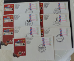 Australia  Postage Labels Set 1984  6 Letter  #cover5659 - Machine Labels [ATM]