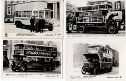 Lot De 8 Buses Et Trolleybuses (UK) - Lot De 8 Pamlin Prints CPSM's - Bus & Autocars