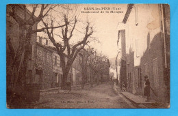 NANS LES PINS (83) BOULEVARD DE LA MECQUE 1935 PHOTOS R/V - Nans-les-Pins