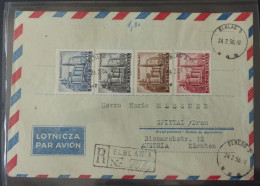 Polska Air Letter 1956   #cover5660 - Aviones