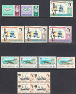 Tristan Da Cunha 1965-67 Mint No Hinge, See Notes, Sc# 87-88,95-98,104-108, SG - Tristan Da Cunha