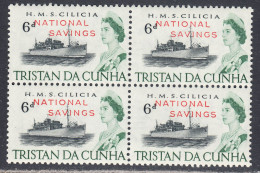 Tristan Da Cunha 1970 Postal Fiscal, Mint No Hinge, Block, Sc# 132, SG F1 - Tristan Da Cunha