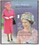 British Antarctic Territory 2016 Bloc Feuillet 90 Ans Reine Elizabeth II Neuf ** - Unused Stamps