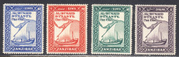 Zanzibar 1944 Mint Mounted, Sc# 218-221, SG 327-330 - Zanzibar (...-1963)