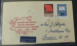 Magyar Posta Air Letter 1958   #cover5668 - Brieven En Documenten
