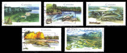 Canada (Scott No.1511-15 - Heritage Rivers) (o) SE At Top - Oblitérés