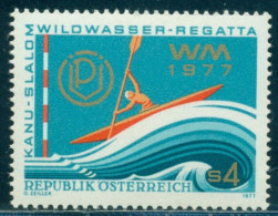 1977 White Water Canoe Slalom, Spittal,Single Kayak,Wave,Austria,Mi.1555,MNH - Canoe