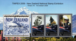 New Zealand - 2009 - Edmund Hillary - TIMPEX '09 Stamp Exhibition - Mint Souvenir Sheet - Neufs