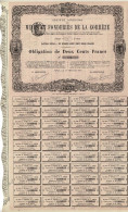 Obligation De 1880 - Société Anonyme Des Mines Et Fonderies De La Corrèze - Déco - Mines