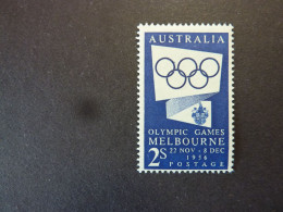 AUSTRALIE, Année 1954-55, J.O. Melbourne 1956, YT N° 215 Neuf MH* (cote 4.50 EUR) - Mint Stamps